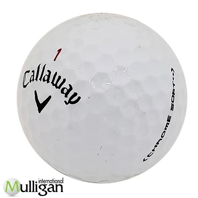 Callaway Chrome Soft/x Recycled Golf Balls, pack of 12, by Mulligan, Chrome Soft/x 12 balls