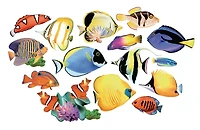 Cra-Z-Art 16 énigmes en forme de poisson de récif, 500pcs
