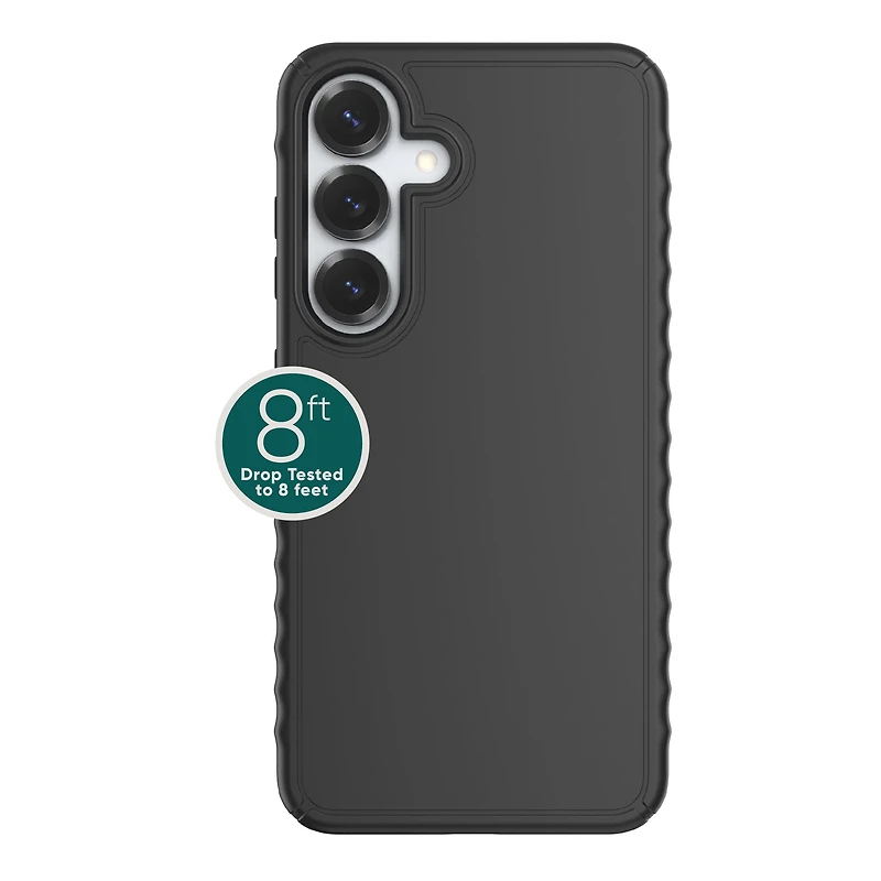 Étui protecteur en gel avec protège-coins pour Samsung Galaxy S25 / S24, noir d’onn. Testé contre les chutes de 2,44 m/8 pi