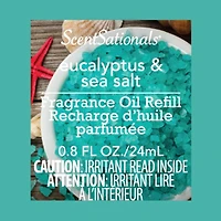 ScentSationals d'huile ScentCharm - Eucalyptus Sea Salt 0.8 Fl oz, 24 mL Recharge