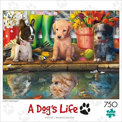 Buffalo Games A Dog's Life Puppy Dreams 750 Piece Jigsaw Puzzle