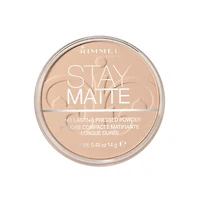 Rimmel Stay Matte Pressed Powder, lightweight, creamy texture, high coverage, long-lasting shine control for up to 5H,100% Cruelty-Free, Matte Finish