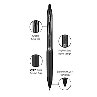 uniball™ 207 Plus+ Retractable Gel Pens, Medium Point (0.7mm), Black, 3 Pack, 207 Plus+ Retractable Gel Pen