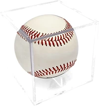 Boîte d'exposition pour balle de baseball - Claire et carrée - Pour exposer et préserver une seule balle de baseball Support intégré