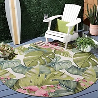 SAFAVIEH Barbados Evan Tapis Botanique Intérieur/Extérieur
