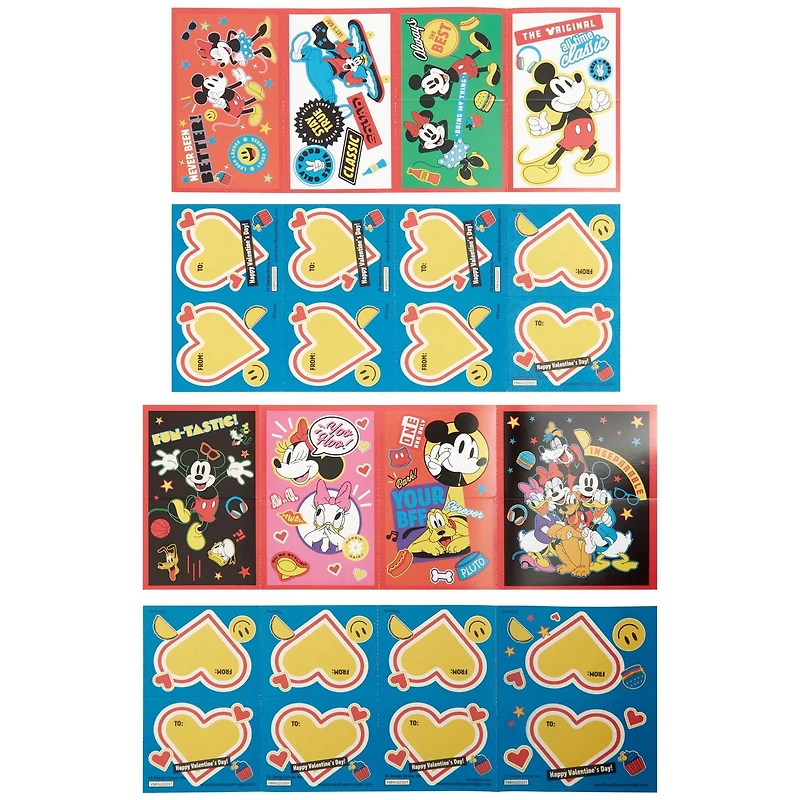 Disney's Mickie and Minnie Valentines Day Cards, 32 Count, Classroom Exchange Cards