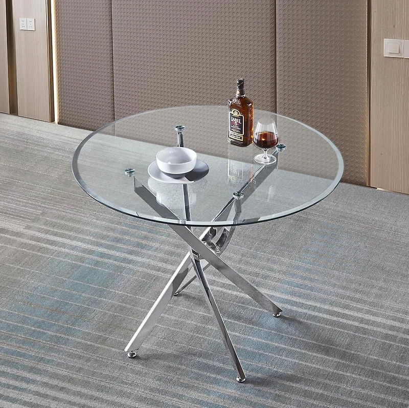 Heavenly Collection Star Dining Table with Tempered Glass
