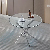 Heavenly Collection Star Dining Table with Tempered Glass