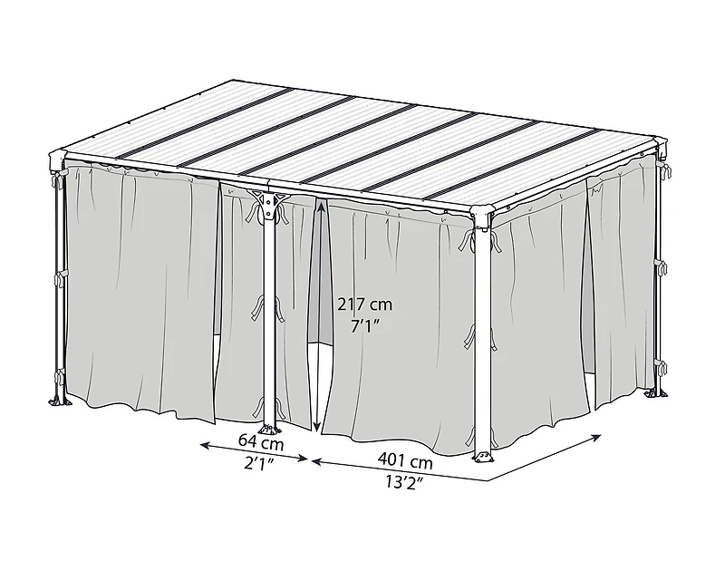 Palram Martinique 5000 / Milano 4300 Mosquito Netting