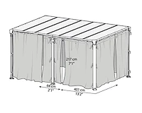 Palram Martinique 5000 / Milano 4300 Mosquito Netting