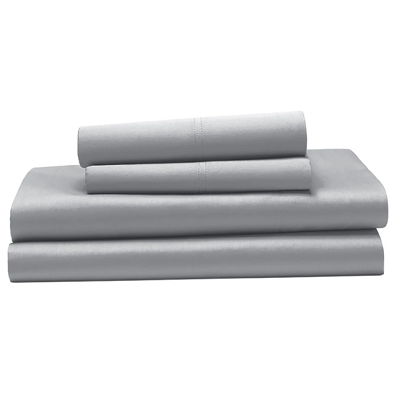 hometrends 300 TC Brushed Percale Flat Sheet, Size: Twin