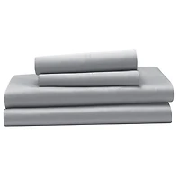 hometrends 300 TC Brushed Percale Flat Sheet, Size: Twin