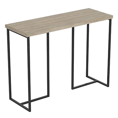 Safdie & Co. Console Table 39L Dark Taupe Black Metal