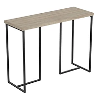 Safdie & Co. Console Table 39L Dark Taupe Black Metal