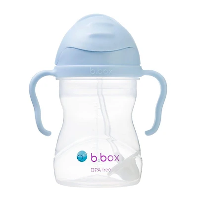 b.box Sippy Cup with Fliptop Straw, Drink from Any Angle | Weighted Straw, Spill Proof, Leak Proof & Easy Grip | BPA Free, Dishwasher Safe | for Babies 6m+ to Toddlers (8 oz), 6 months+
