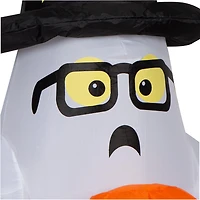 Airblown Trick or Treating Ghost w/ Wizard Hat