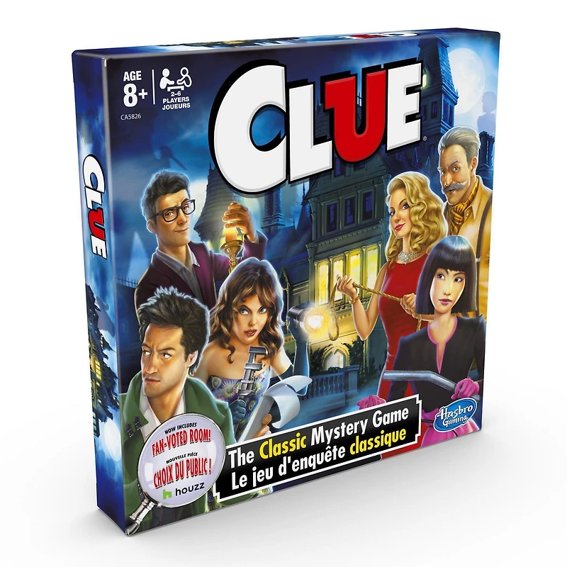 Jeu Clue, pièce votée par le public, comme vu sur le site Web Houzz