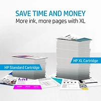 HP 63 Black & Tri-colour Original Ink Cartridges, 2-Pack (L0R46AN), Black