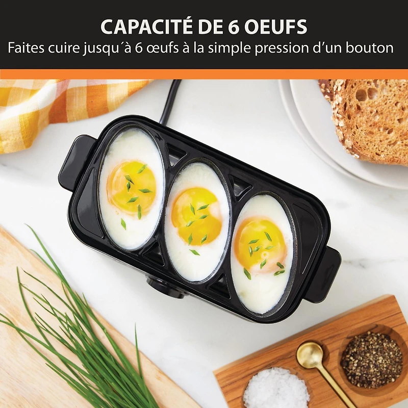 KRUPS Simply Electric Rapid Egg Cooker,  6-Egg Capacity for Hard Boil, Poached, Scrambled, Omelet
