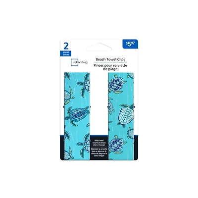MS BEACH TOWEL CLIP - TURTLE DESIGN