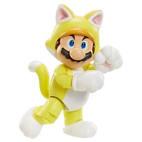 Figurine Mario le chat du Monde de Nintendo de 4 po