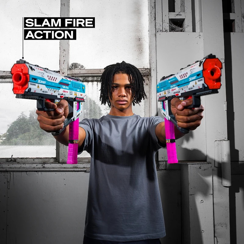 XSHOT SKINS Pro Series Fury-X by ZURU with 40 Darts, Air Pocket Technology Darts and Dart Storage, Outdoor Toy for Boys and Girls, Teens and Adults, Foam Blaster