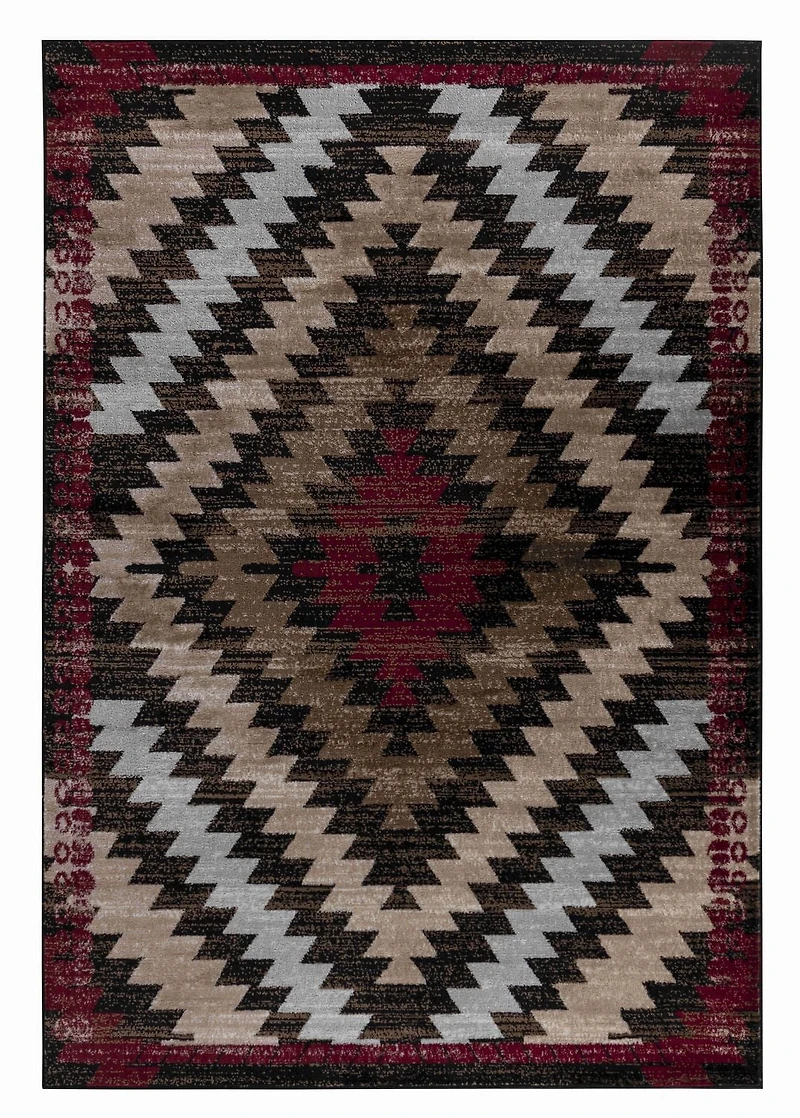 Rug Branch Sakarya Collection Modern Boho Geometric Indoor Area Rug