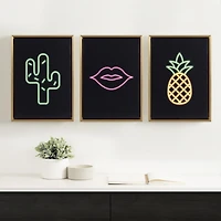 hometrends Serenna Pop Canvas Framed Art