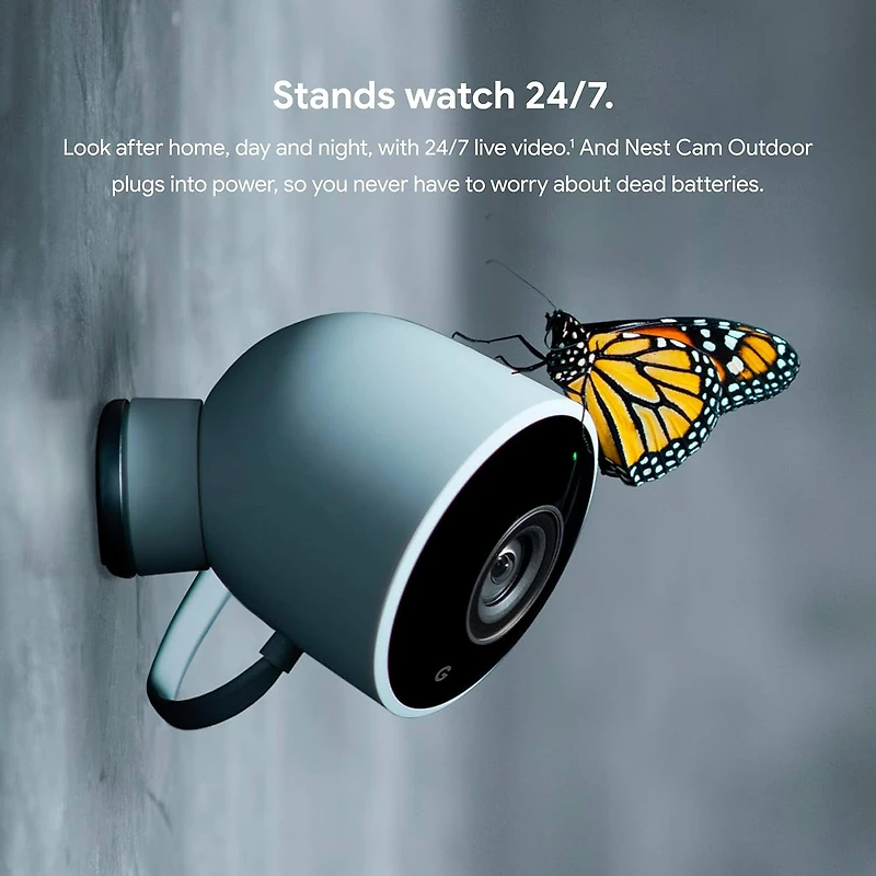 Caméra extérieure filaire Google Nest (1 unité)