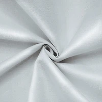 Loft Living Barry Total Blackout Textured Dual Header(Back Tab/Rod Pocket) Single Curtain Panel 52" x 95" White