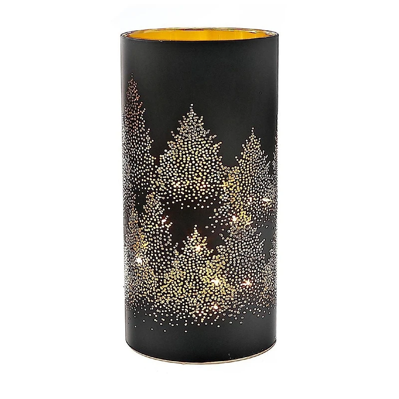 Stand De Verre Noir À La Tête De Noël 8