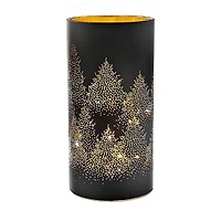 Stand De Verre Noir À La Tête De Noël 8