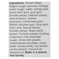 Chapman's Low Calorie Canadian Collection Tiger Paw Sorbet Bars in a Carton, 8 x 55mL