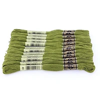 DMC Cotton 6 Strand Floss 8m - Green, 6 Strand