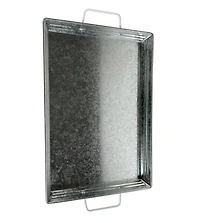 Accueil tendances plateau Rectangle en métal blanc,1 pièce