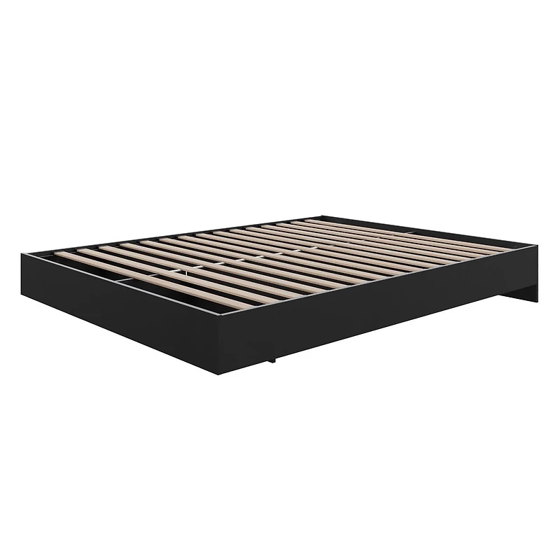 Lit plateforme Corbo de Nexera, fini noir