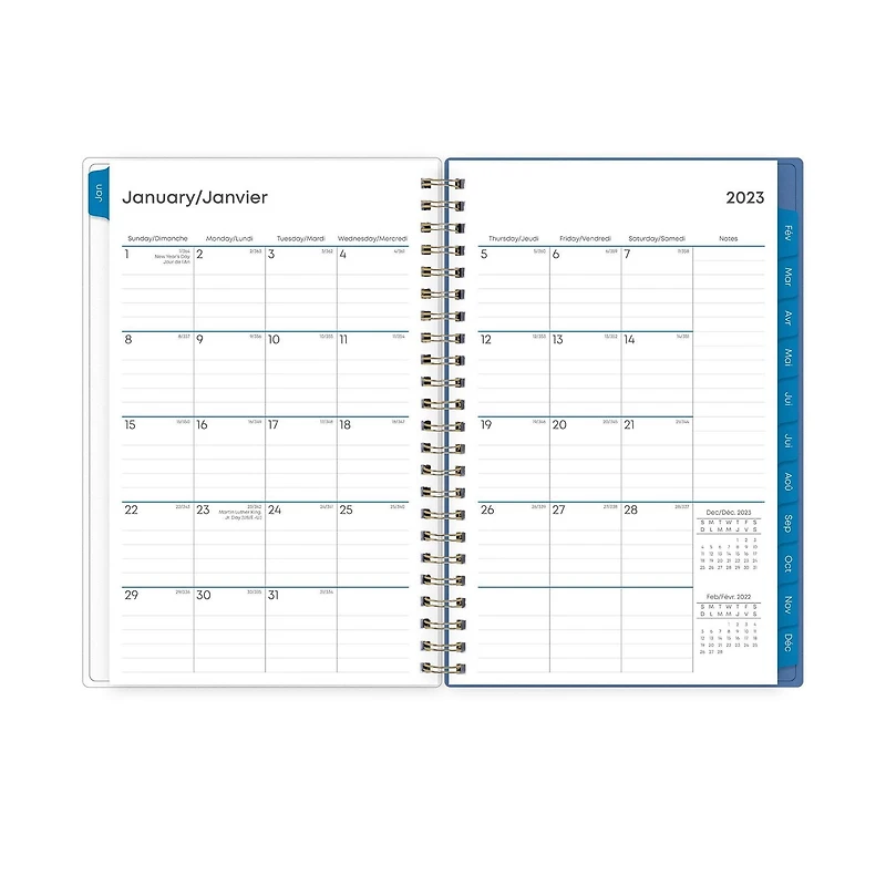 2023 Weekly Monthly Planner, 5x8, Blue Sky, McKenna