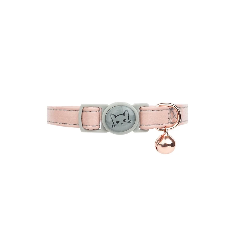 One Paw, Collier de Sécurité pour Chat en Cuir Végan, Fermoir Détachable Collier de Sécurité pour Chat en Cuir Végan