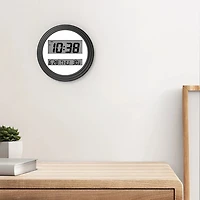Home Trends Black Digital Wall Clock, HOME TRENDS PL BLACK DIGITAL CLOCK