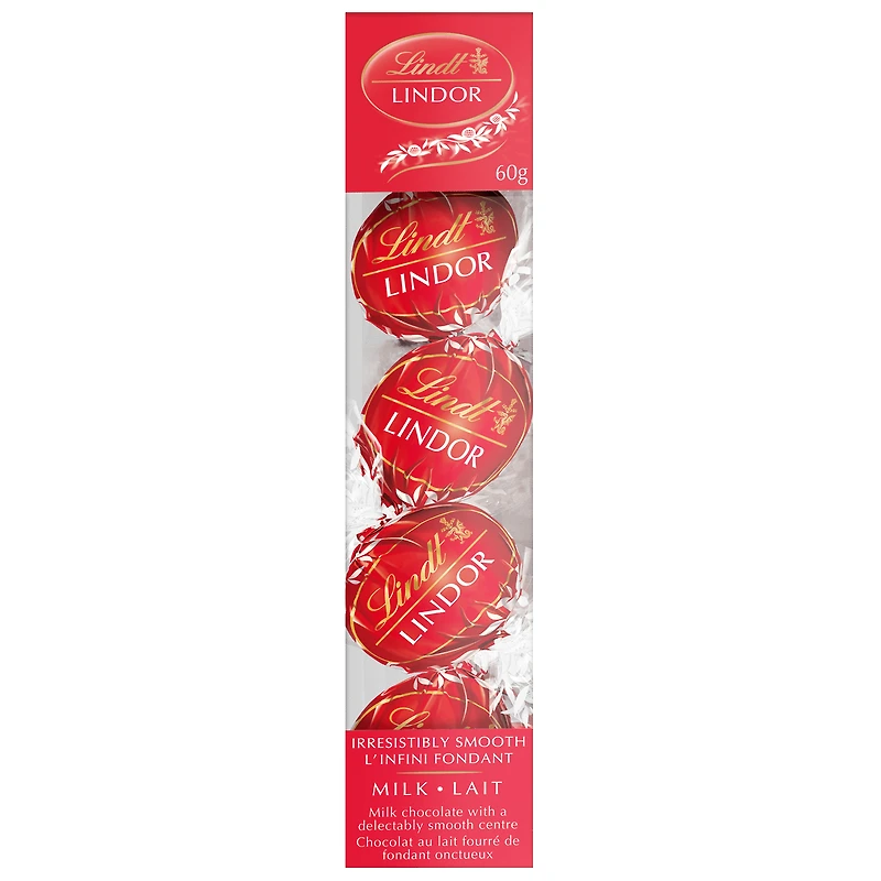 Truffes à suspendre LINDOR au chocolat au lait de Lindt – Boîte (60 g) 60 g