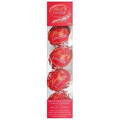 Truffes à suspendre LINDOR au chocolat au lait de Lindt – Boîte (60 g) 60 g