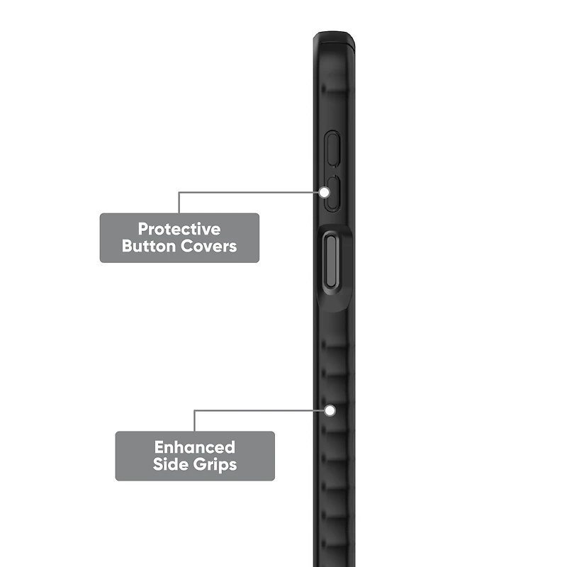 Étui protecteur en gel avec protège-coins pour Samsung Galaxy A16 5G, noir d’onn.