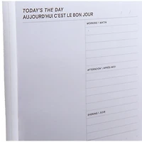 Feuillets à motifs Post-it®, agenda, journée, gris