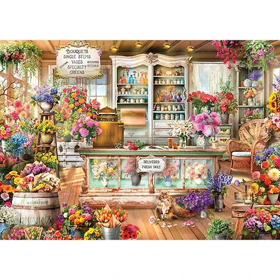 RoseArt - Colorluxe 1000-Piece - All Seasons Flower Shop- Adult Interlocking Puzzle