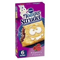 Pillsbury Toaster Strudel Raspberry Pastries, 6 Pastries, 326 g