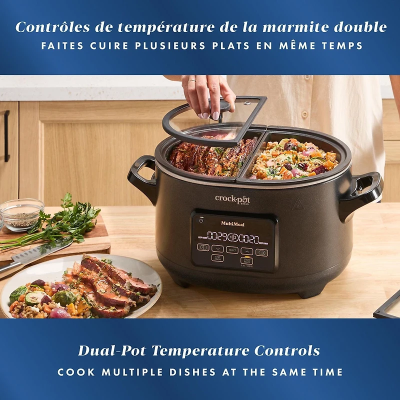 Multicuiseur Duo Crock-Pot et mijoteuse programmable avec fonction cuire à four