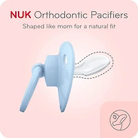 NUK Orthodontic Fashion Pacifiers, Size 3, 2 Pack