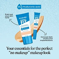 Perfect Fit Cache-cernes ultrahydratant avec 1% acide hyaluronique, niacinamide, caféine et vitamine E
