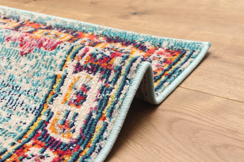 ECARPET Tapis Traditionnel Lotus pour Salon, Chambre, Salle A Manger, Entrée, Couloir et Plus Encore.