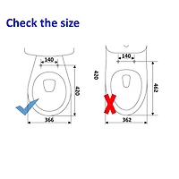 Mainstays 17 pouces de toilettes en plastique, facile à enlever l'articulation, blanc. Siège de toilettes